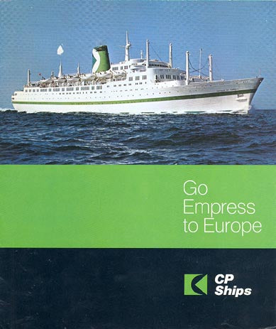 EMPRESS OF ENGLAND & EMPRESS OF CANADA - 1969 "Go EMPRESS" brochure