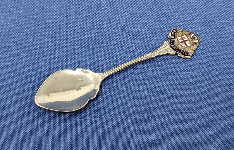 RANGITIKI: 1929 - Souvenir silverplated spoon