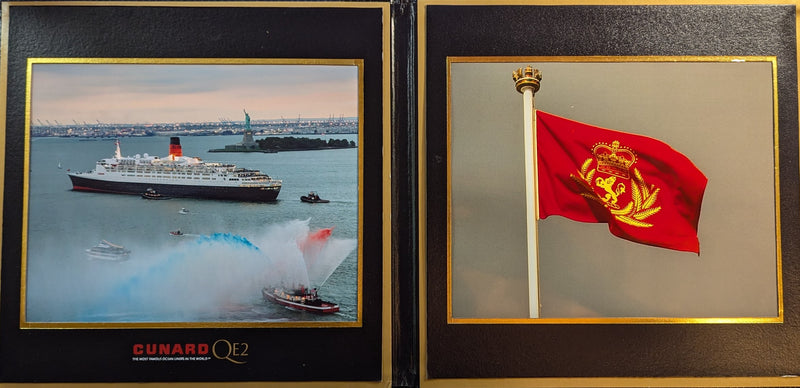 QE2: 1969 - Deluxe album w/ final departure & houseflag photos