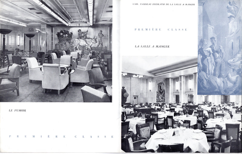 LIBERTE: 1930 - Deluxe, 3-class interiors brochure from 1956