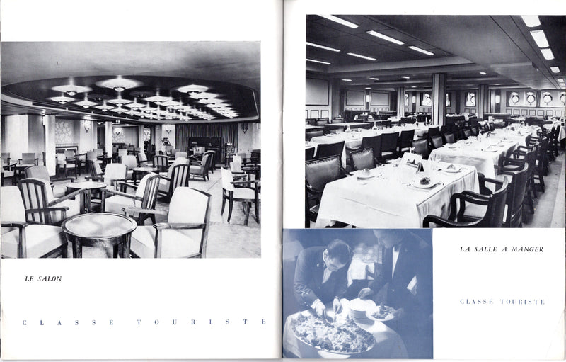 LIBERTE: 1930 - Deluxe, 3-class interiors brochure from 1956