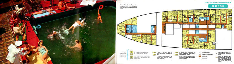 INDEPENDENCE & CONSTITUTION: 1951 - Deluxe deck plan w/ many color photos