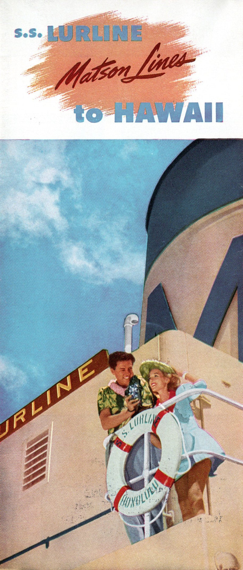 LURLINE: 1933 - fold-out color interiors from 1958