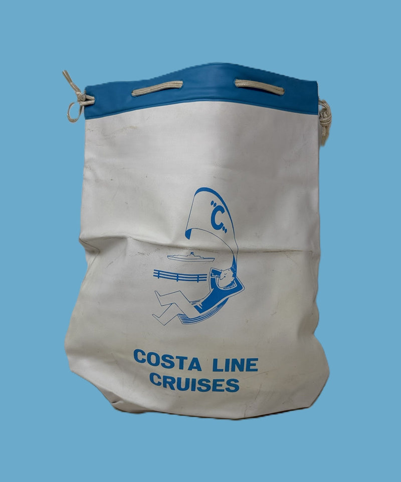 Various Ships - Costa Line vinyl beach bag w/ playful graphic