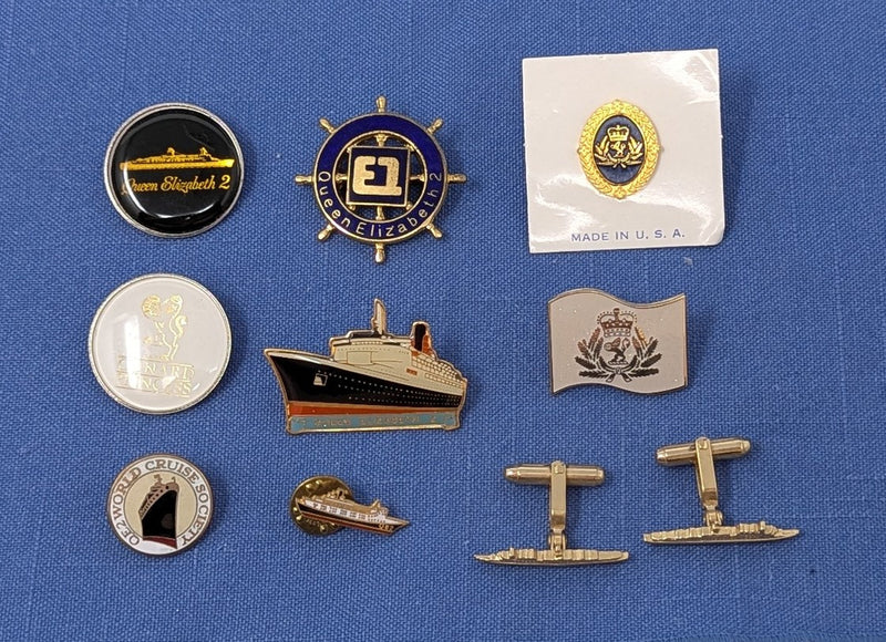 QE2: 1969 - 8 pin souvenirs