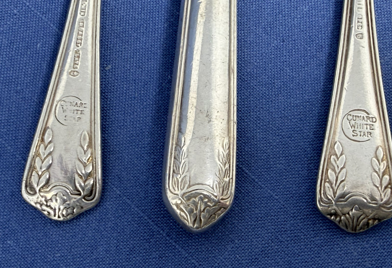 Various: pre-war - 3 pieces of Cunard "King's Pattern" silverware