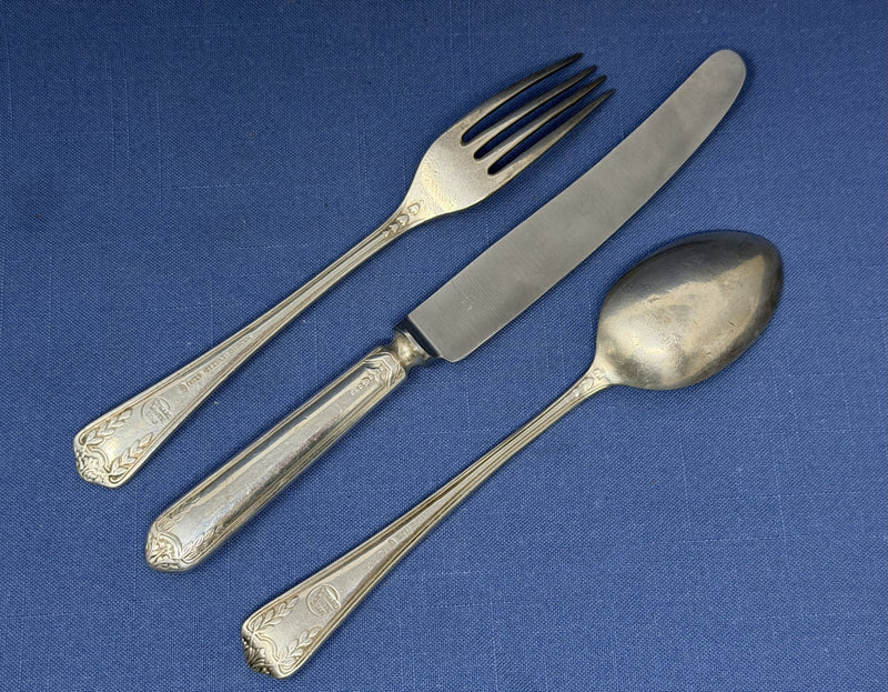 Various: pre-war - 3 pieces of Cunard "King's Pattern" silverware