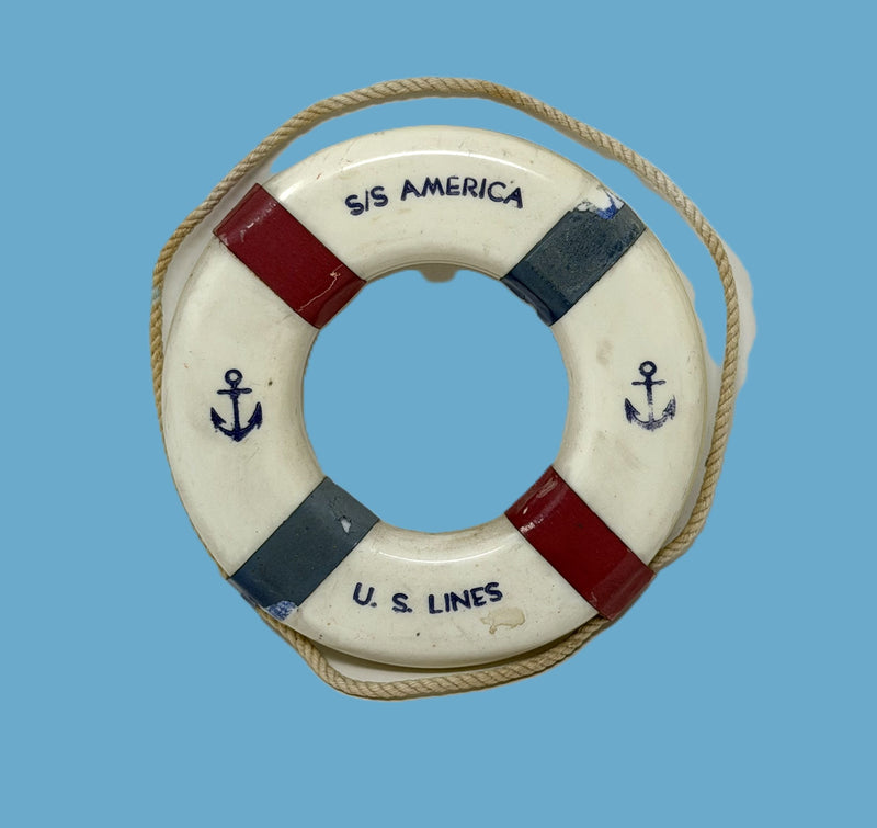 AMERICA: 1940 - Souvenir 4" life ring