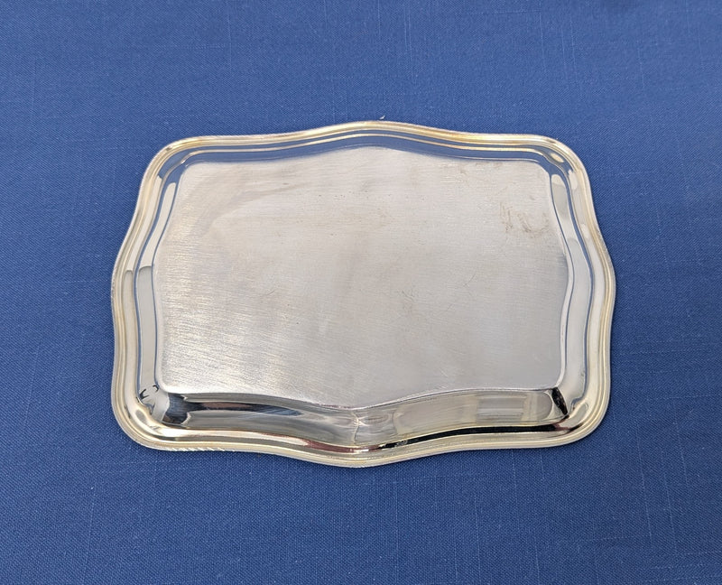 QE2: 1969 - Silverplated souvenir tray celebrating 150th anniversary 1840-1990