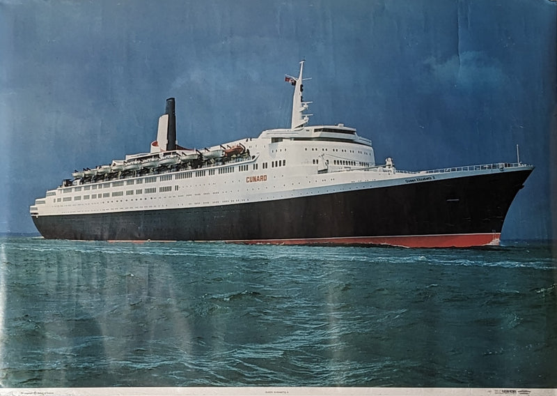 QE2: 1969 - Large Beken of Cowes poster w/ early view