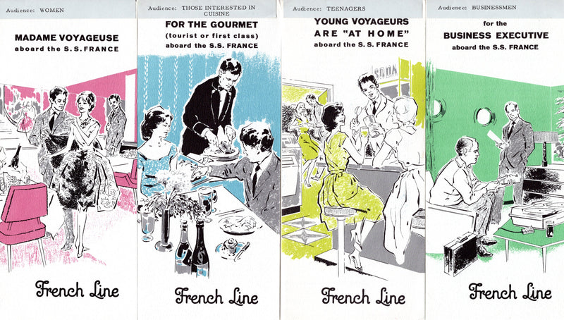 FRANCE: 1962 - Travel agency samples of 7 specialty guides