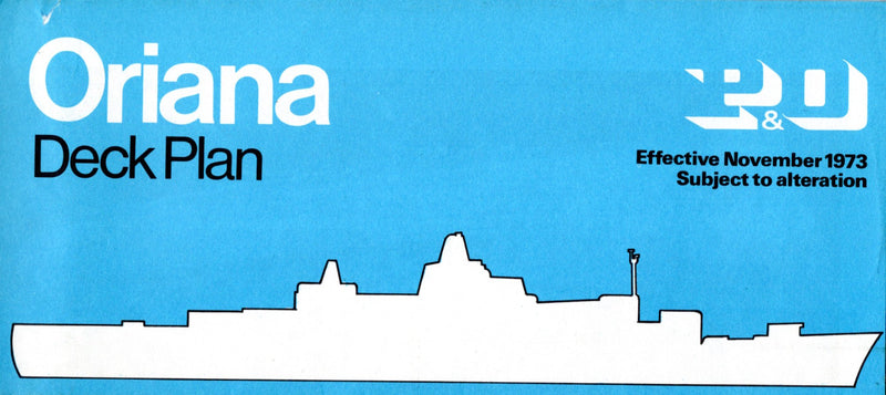 ORIANA: 1960 - Full ship deck plan from 1973