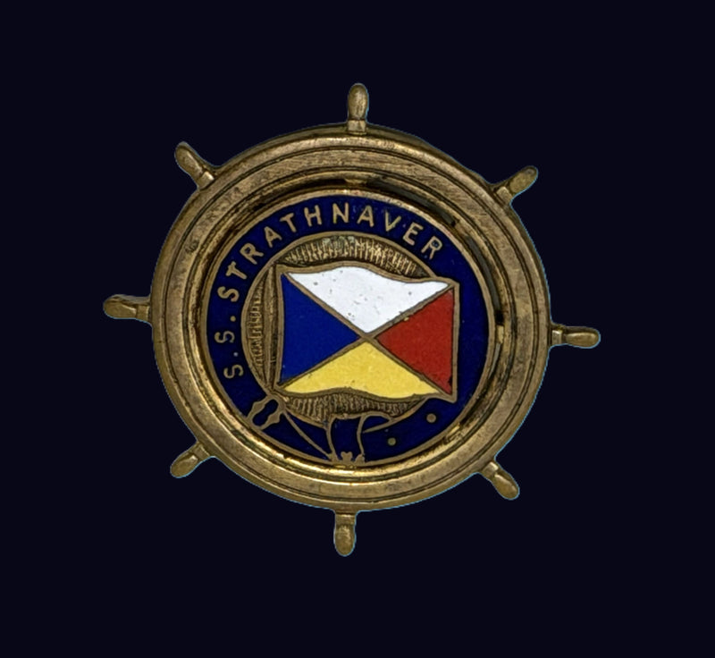 STRATHNAVER: 1931 - Ship's wheel lapel pin