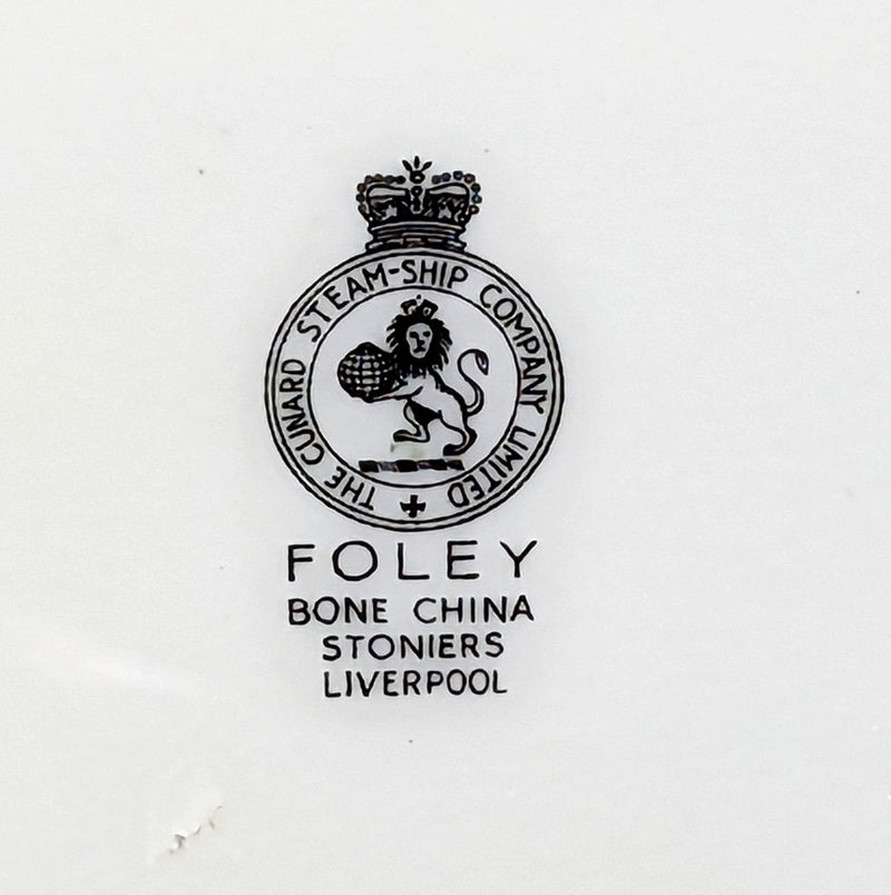 Various Ships - Cunard Ivoryware First Class bread plate from QUEENS