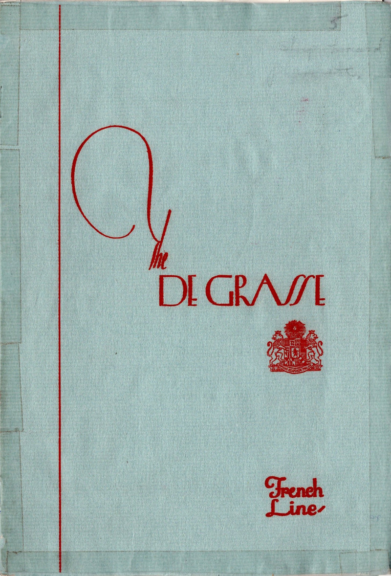 DE GRASSE: 1924 - Cabin (First) Class interiors brochure