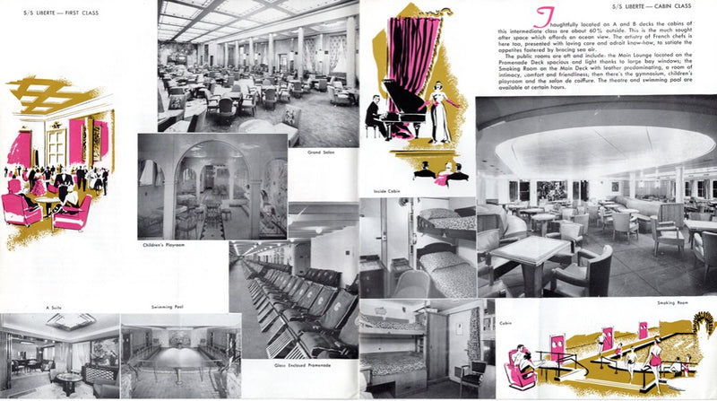 LIBERTE & FLANDRE - 1959 interiors brochure