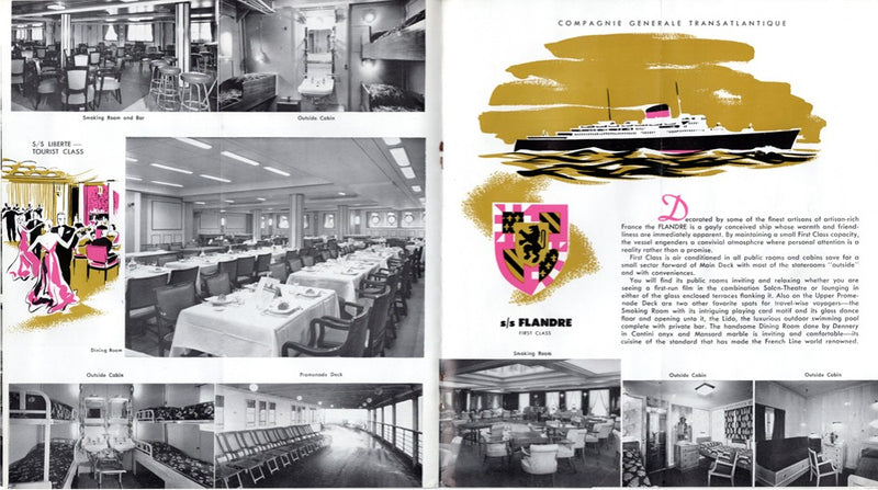 LIBERTE & FLANDRE - 1959 interiors brochure