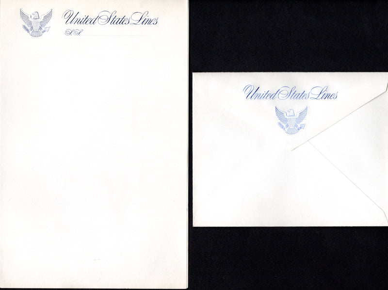 UNITED STATES: 1952 - Engraved stationery w/ envelope