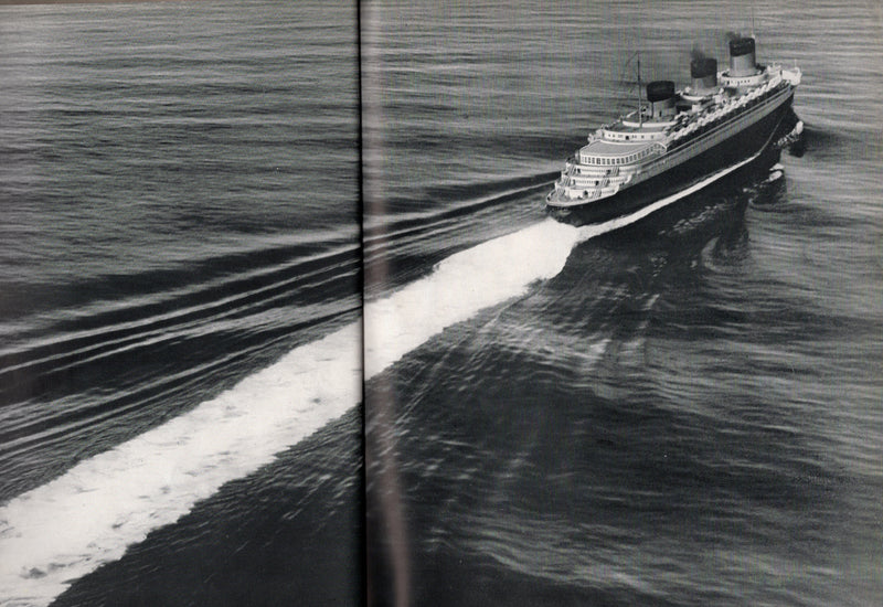 NORMANDIE: 1935 - "France via French Line" 1939