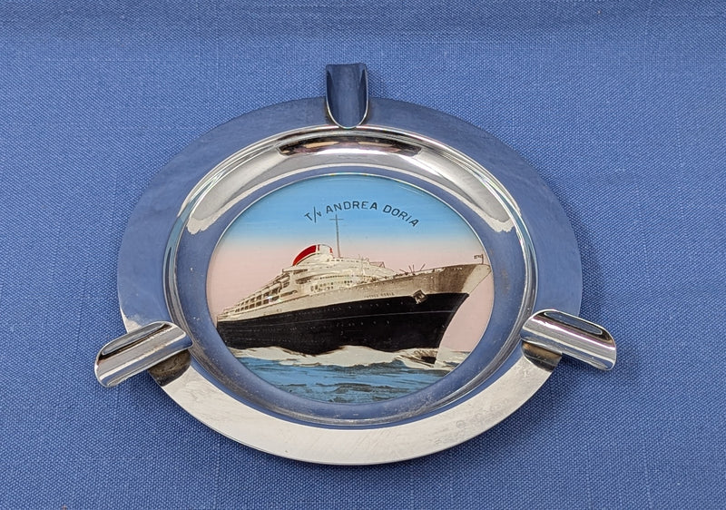 ANDREA DORIA: 1953 - Portrait ashtray from onboard gift shop