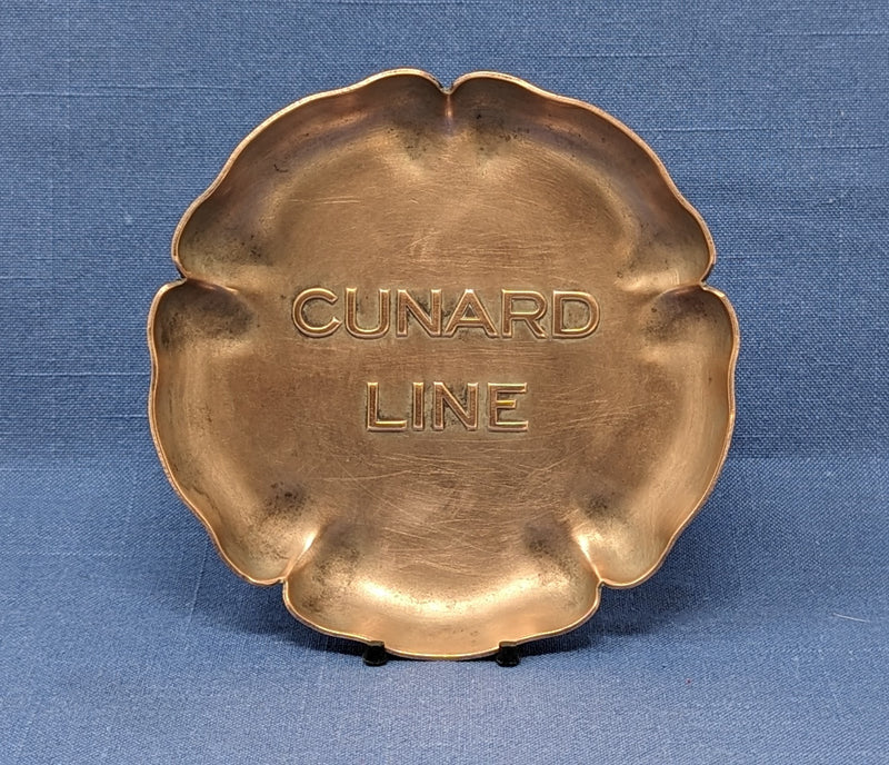 Various: pre-war - 1920s Cunard Line copper cabin ashtray