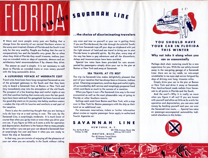 CITY OF CHATTANOOGA & CITY OF BIRMINGHAM: 1923 - Savannah Line's final season 1940-41