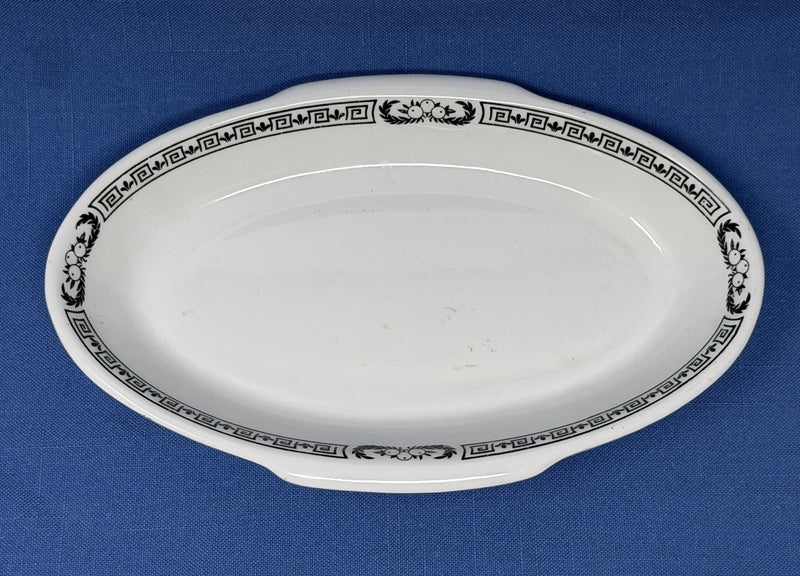 Various Ships - Cunard "Greek Key" casserole dish from 1950s-60s