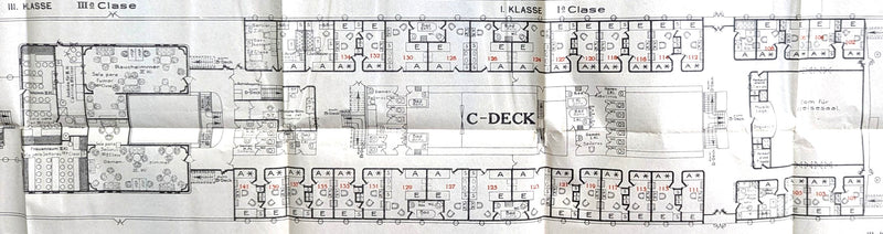 SIERRA VENTANA: 1923 - Full ship deck plan form 1925