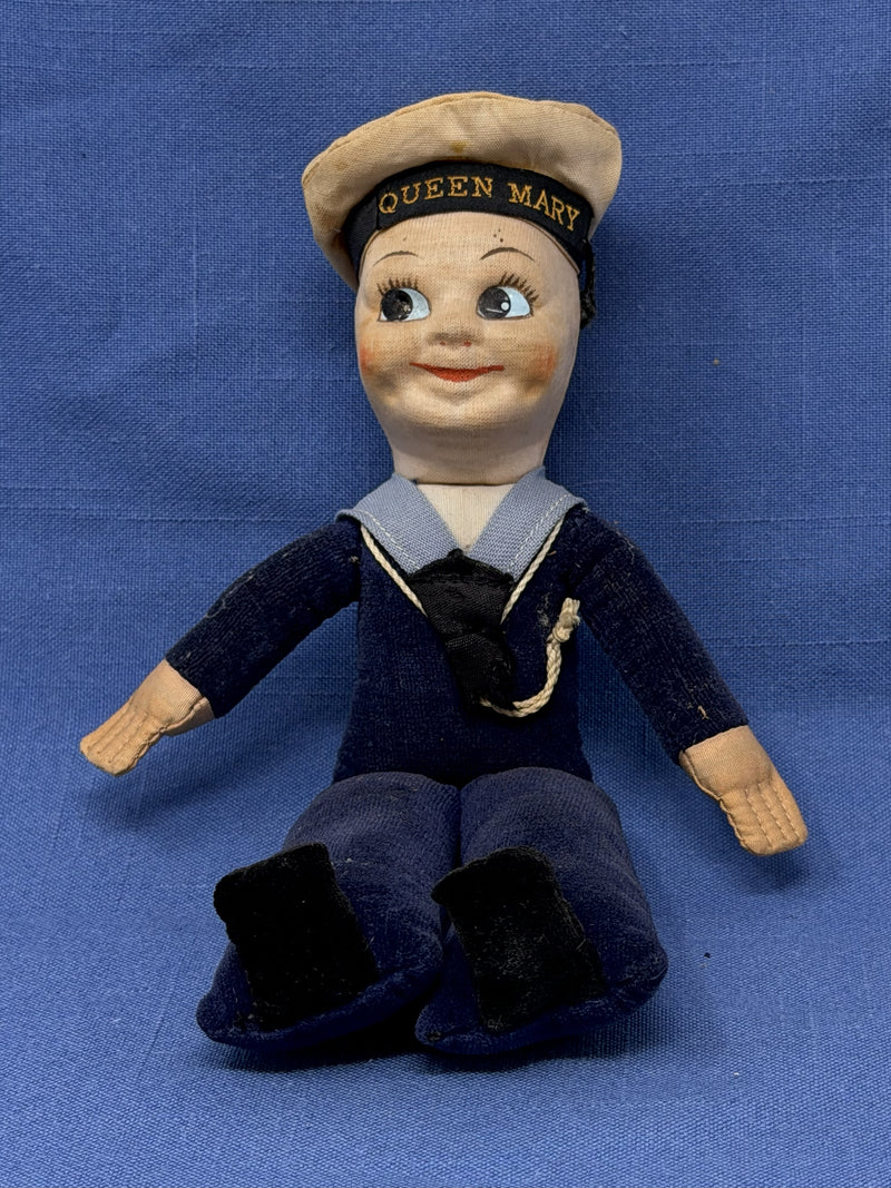 QUEEN MARY: 1936 - "Jollyboy" souvenir sailor doll
