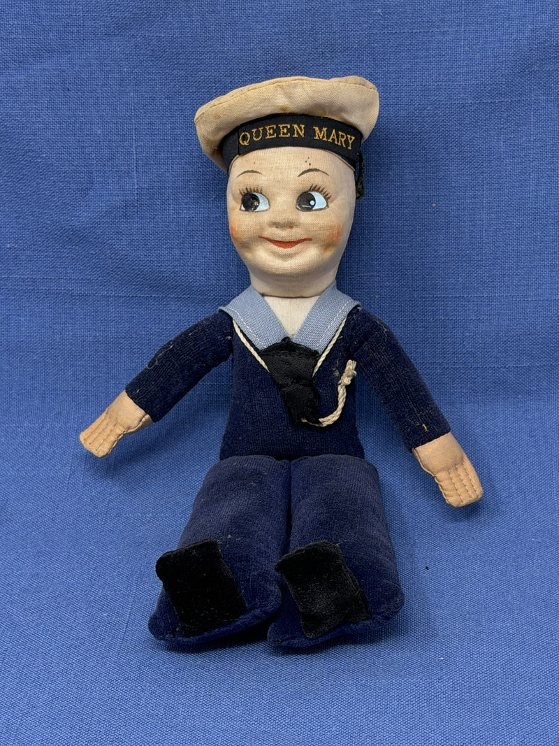QUEEN MARY: 1936 - "Jollyboy" souvenir sailor doll