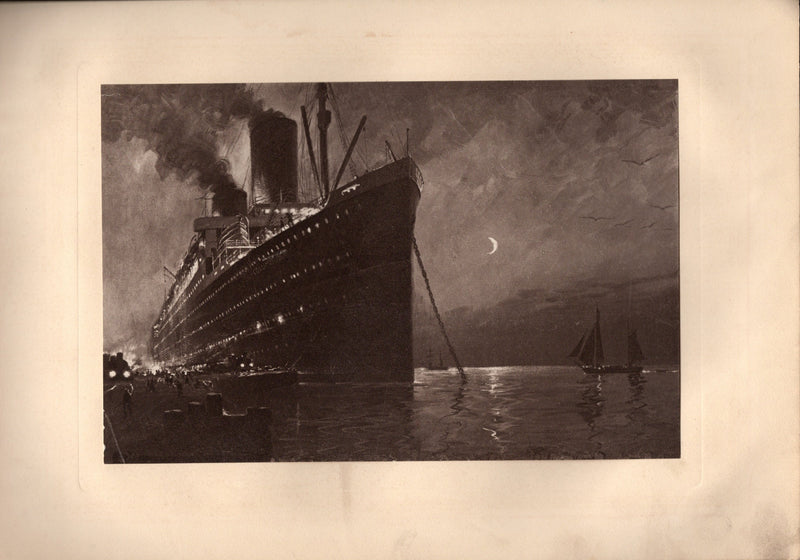 COLUMBUS: 1914 - Prestige pre-maiden voyage intro brochure for ship taken away by war