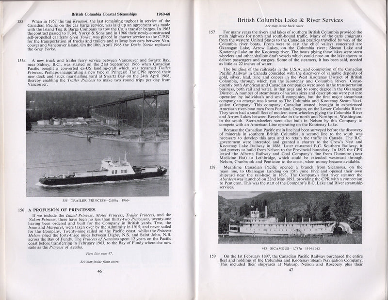 Various Ships - Canadian Pacific fleet history 1883-1968