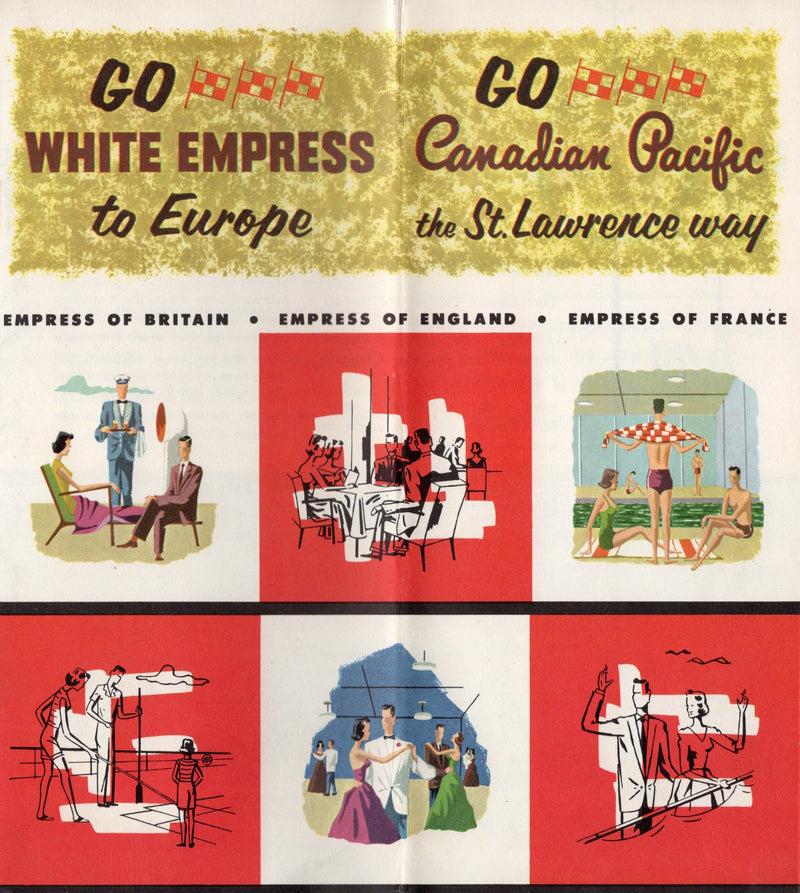Various Ships - 1959 "Go White EMPRESS to Europe"