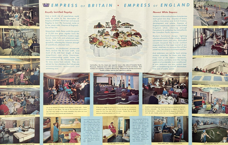 Various Ships - 1957 Canadian Pacific "Go EMPRESS to Europe" brochure