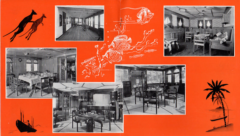 Various: pre-war - Late 1930s deco V.N.S. Far East interiors & plans brochure