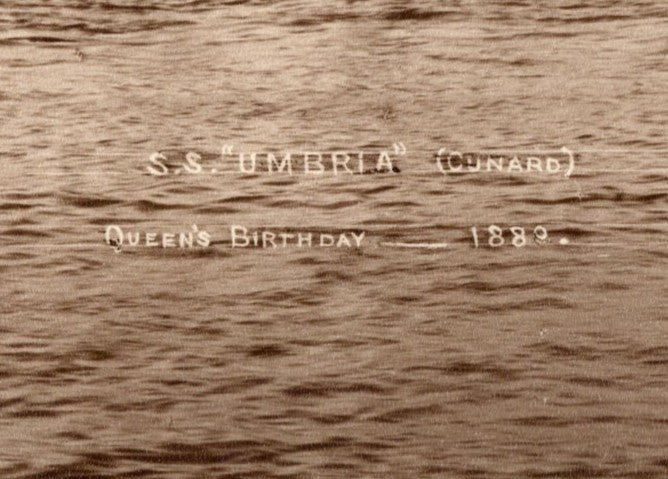 UMBRIA: 1884 - Large portrait on Queen Victoria's birthday 1889