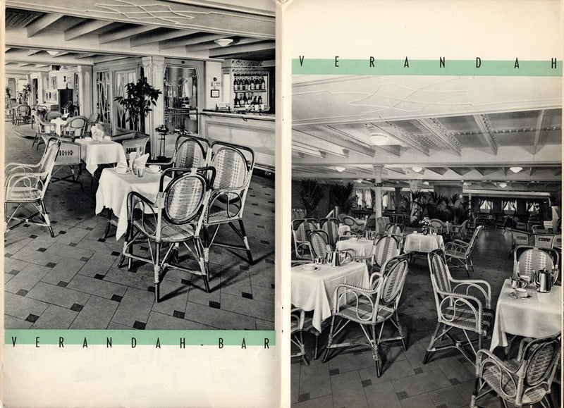 REX & CONTE DI SAVOIA: 1932 - Excellent Third Class interiors brochure