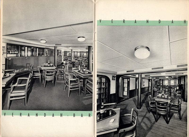 REX & CONTE DI SAVOIA: 1932 - Excellent Third Class interiors brochure