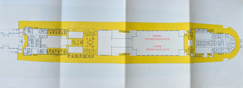 EUROPA: 1930 - Big deck plan booklet from 1937 with cabin photos