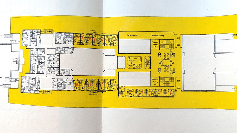 EUROPA: 1930 - Big deck plan booklet from 1937 with cabin photos