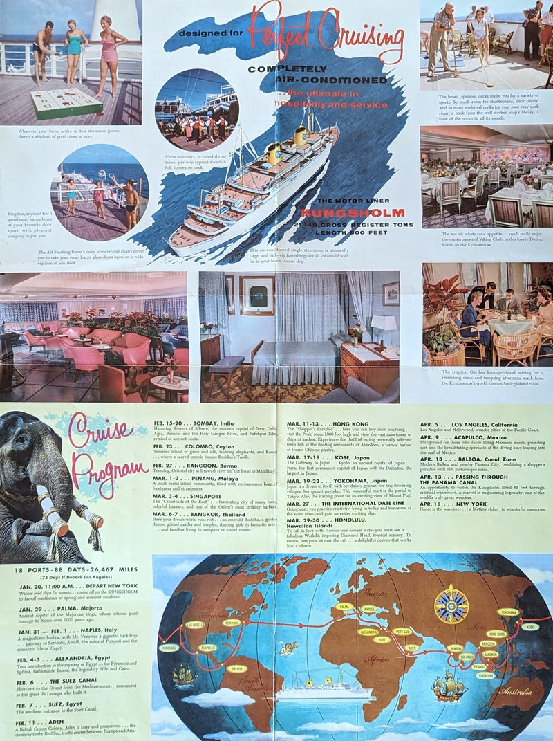 KUNGSHOLM: 1953 - Big ATW brochure w/ interiors & plans 1962