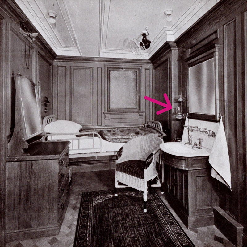 Various: pre-war - 1920s-30s Royal Mail Line crystal water carafe