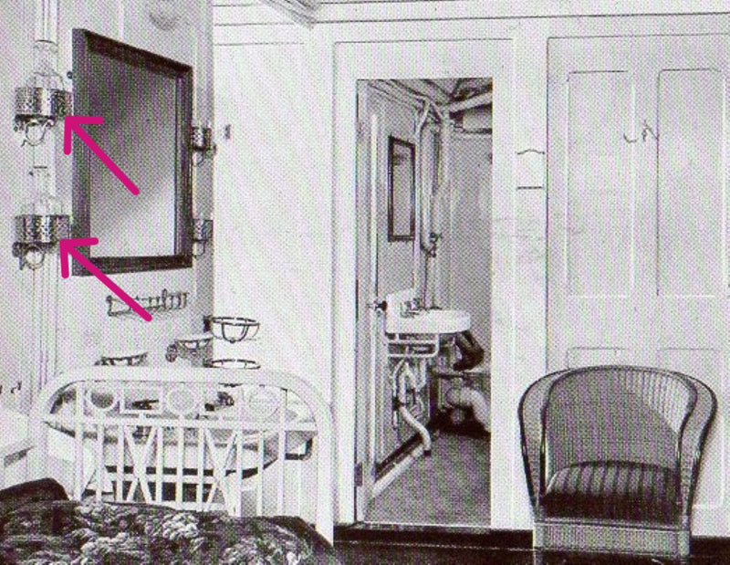 Various: pre-war - 1920s-30s Royal Mail Line crystal water carafe