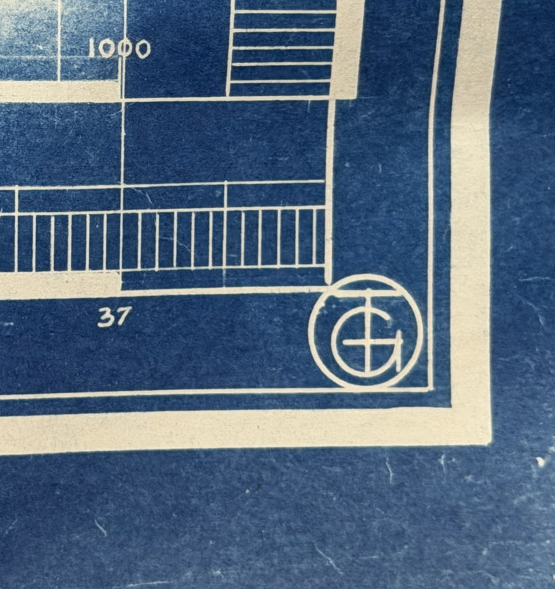 UNITED STATES: 1952 - Original Blue Riband chart & sketches by Gibbs & Cox draftsman #1