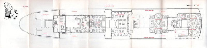 JOHAN VAN OLDENBARNEVELT: 1930 - Deck plan booklet after 1959 retrofit