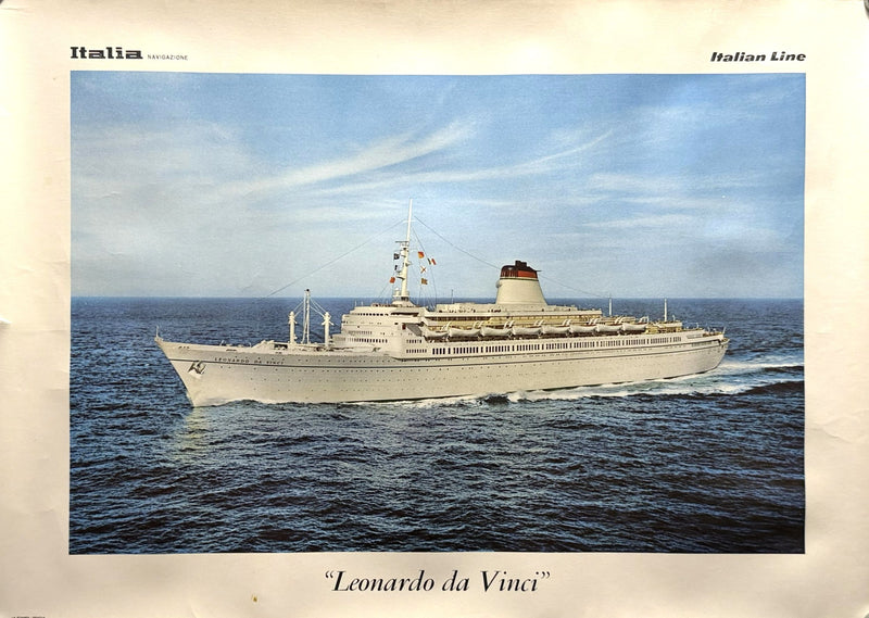 LEONARDO DA VINCI: 1960 - Color agency portrait in white livery