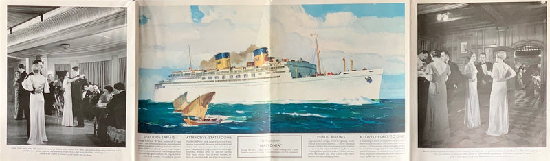 MATSONIA: 1927 - Big 1938 post-rehab deck plan w/ interiors