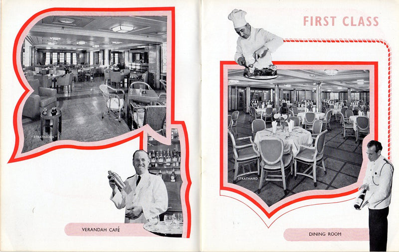 STRATH Class - Early 1950s First & Tourist interiors brochure