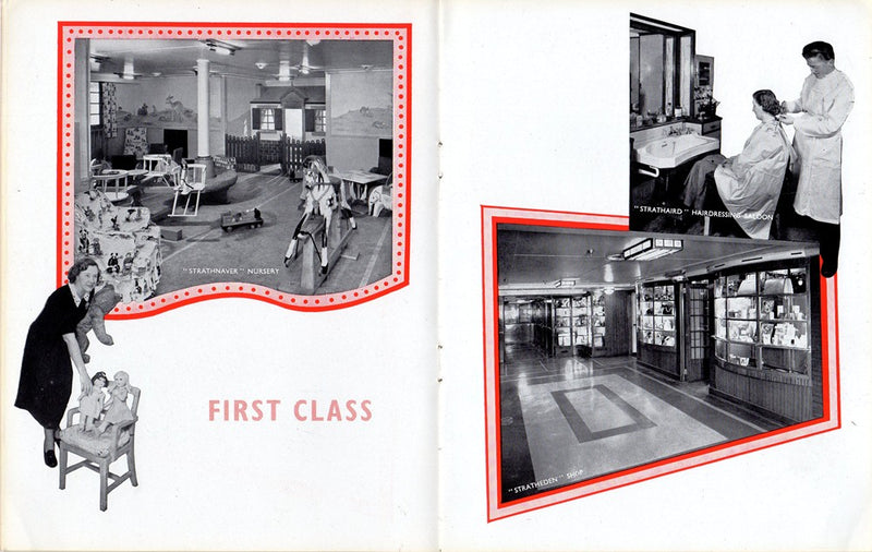 STRATH Class - Early 1950s First & Tourist interiors brochure