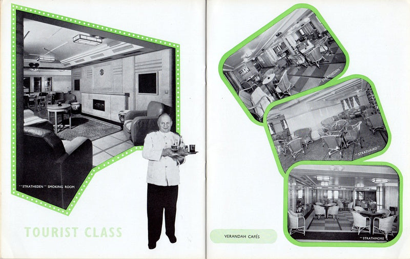 STRATH Class - Early 1950s First & Tourist interiors brochure